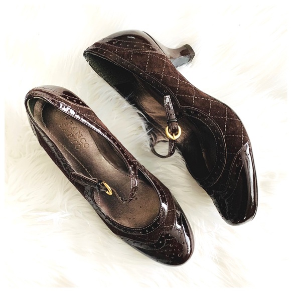 Franco Sarto Shoes - Franco Sarto Brown Mary Jane Heels